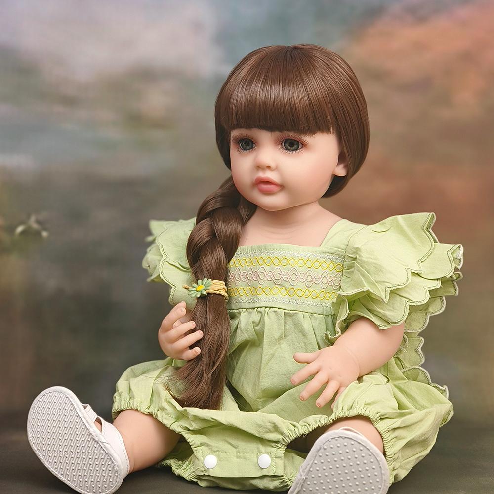 

Реалистичные куклы реборн, реалистичные тканевые куклы для новорожденных, мини-куклы для детей, подарки на день рождения 55cm