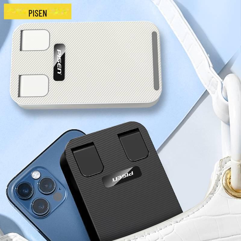 PISEN Mini Retractable Desktop Stand for Phones & Tablets
