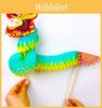 Vibrant New Year Paper Dragon Dance Diy Toy Charming Wedding Party Decoration Prop