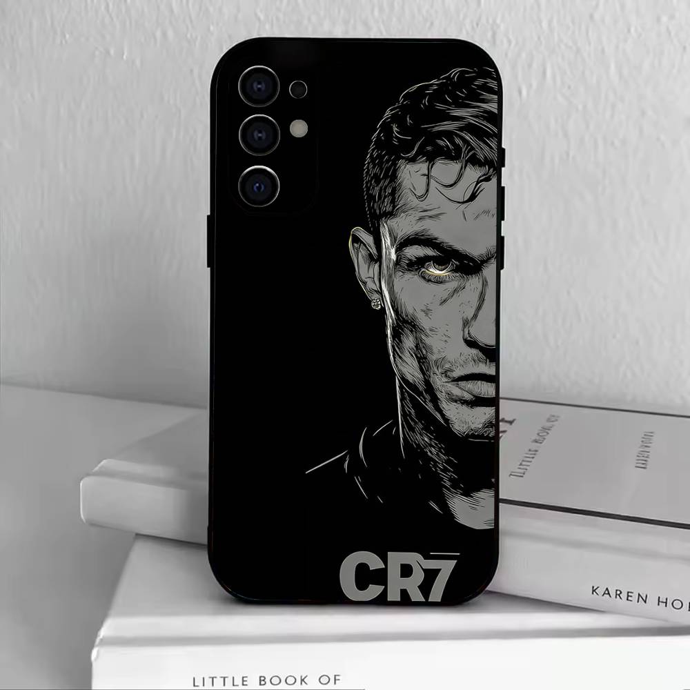 D-Cristiano Ronaldo Pouzdro na telefon Černý silikon Měkké Pro Samsung S25,S24,S21,S22,S23,S30,Ultra,S20,Plus,Fe,Lite