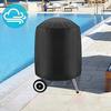 Charcoal Grill Cover Oxford Cloth Round Grill Protector Tear Resistant Waterproof Barbecue Grill Cover with Drawstring for All-Weather Protection