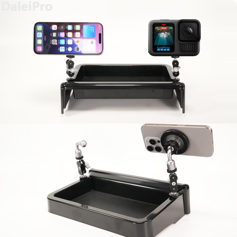 Voor Toyota RAV4 XA50 2020-2024 2025 Auto Multifunctionele Opbergbox Dubbele Telefoonhouders Magnetische Magsafe Draadloze Oplader Stand