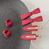 Korean Style Mini Wine Red Duckbill Hair Clip