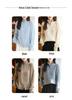 Women's Heavy Cable Knit High Neck Cardigan - Thick, Loose Fit for Autumn/Winter
