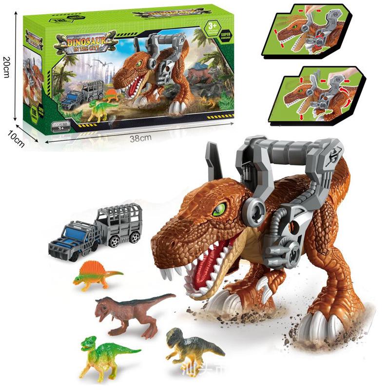 XL Tyrannosaurus Rex Toy: Transforming Car & Handheld Storage Playhouse - Perfect Holiday Gift Box