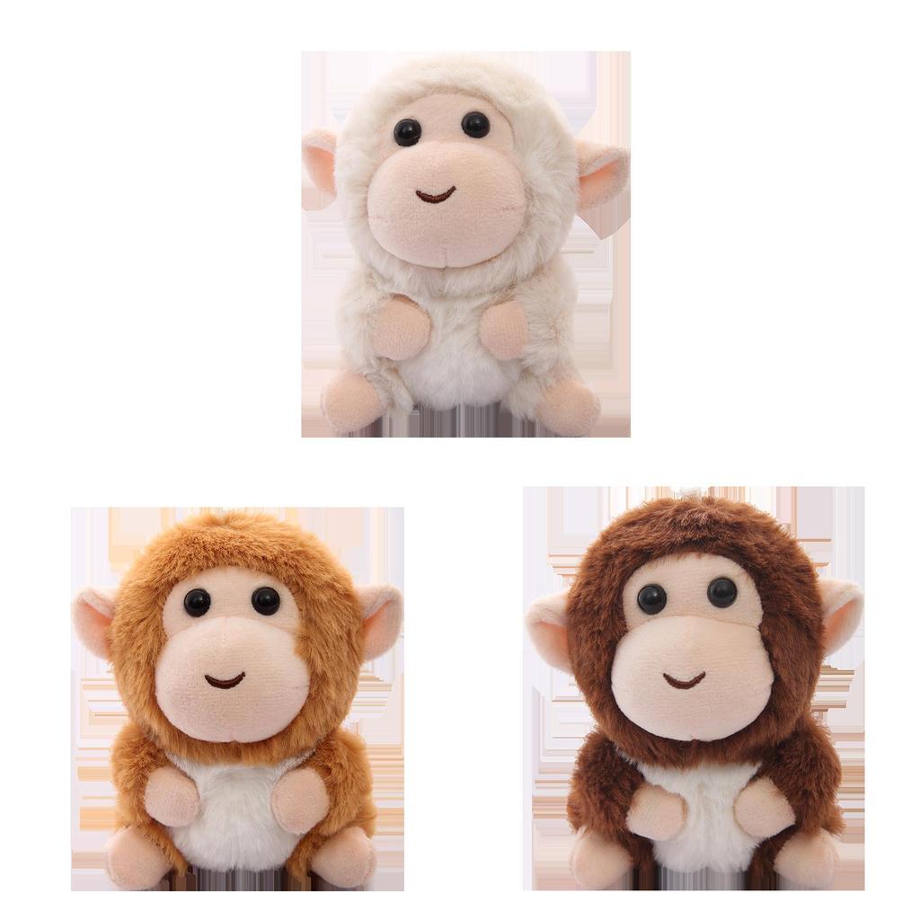Plush Monkey Stuffed Animal Toy With Soft Short Plush For Kids And Gifting