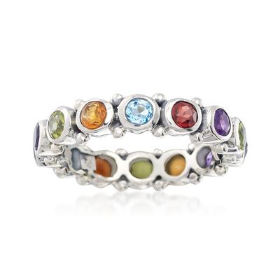Huitan Anelli Promessa Arcobaleno in Zirconia Cubica Donna Rotondi Colorati Zirconia Cubica Temperamento Dolce Accessori da Ragazza per Feste Gioielli Regali