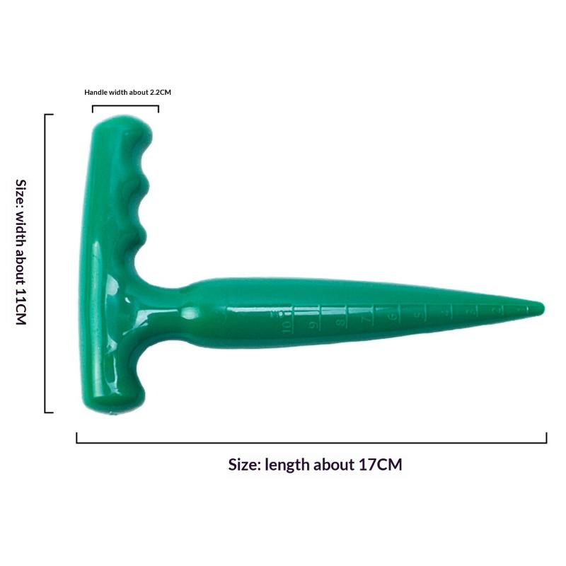 

1Pc Handheld Clear Scale Garden Hole Puncher Lightweight Digging Planting Tool Seed Sowing Hole Dispenser For Gardening A1