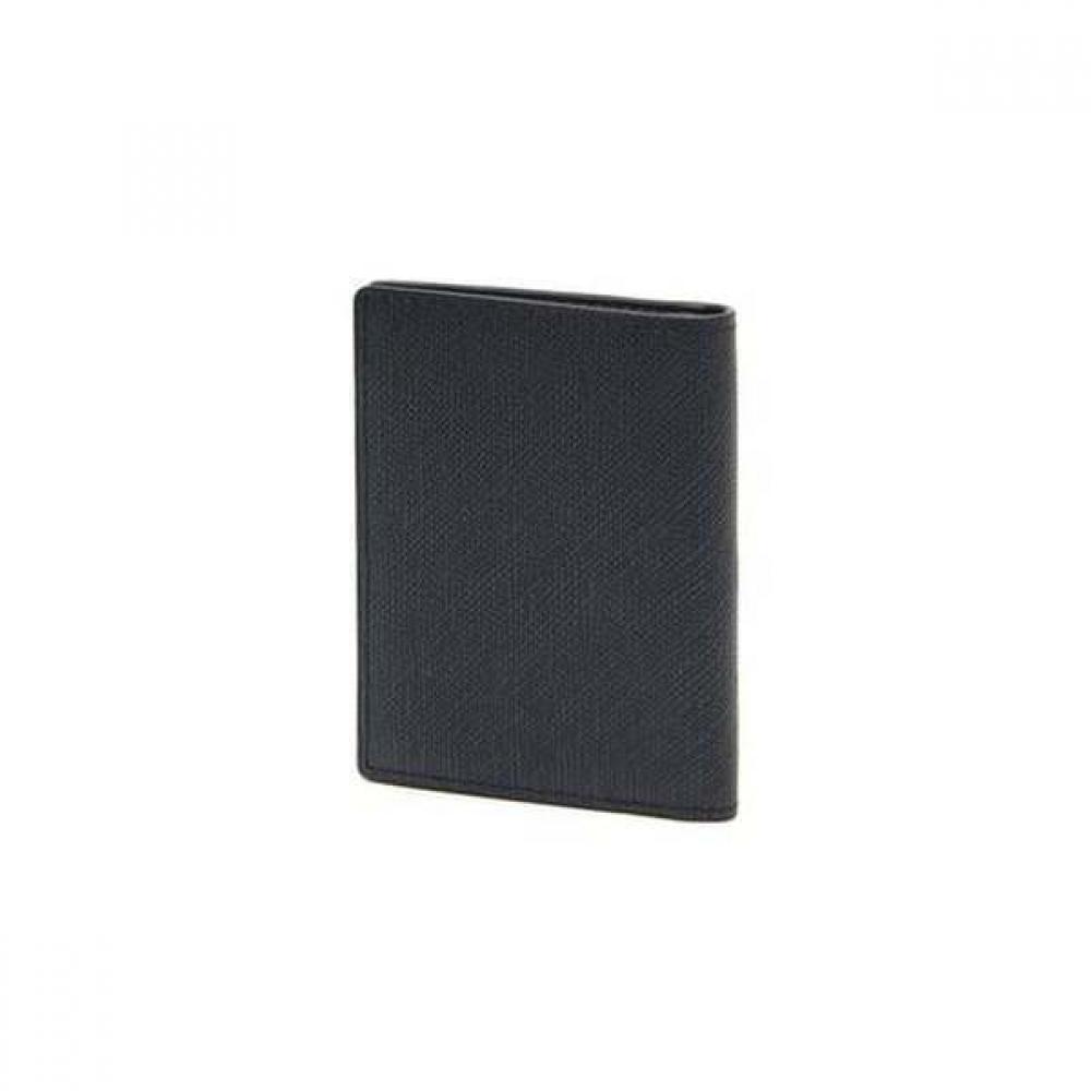 Daks Black Leather Dd Logo Mini Card Wallet Dbho4e322bk