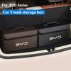 For BYD DOLPHIN ATTO2 ATTO3 SEAL U 6 SEALION 7 2025 NEW Car Trunk Storage Box Storage Bag Leather Car Trunk Tool Box Accessorie