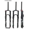 Bolany Mountain Bike Fork Suspension Double Airbag, Red Bike Front Straight Tube, Shock Absorber, Magnesium Alloy, Bike Accessor