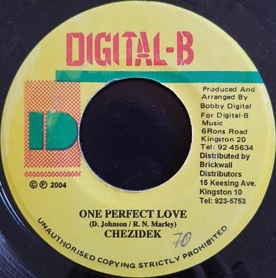 7inch Record CHEZIDEK - One Perfect Love NONE Digital-B 2004 Jamaica Reggae, Ska & Dub Used