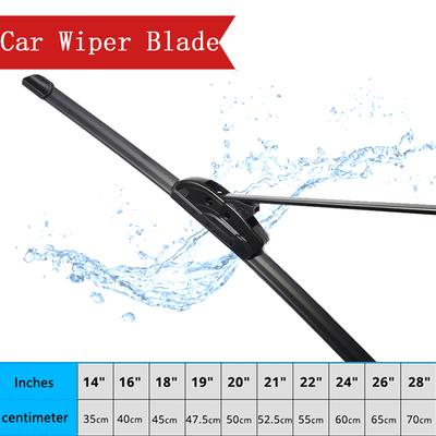 Wiper Blade Car Accessories Universal U J Hook Type 14 16 17 18 19 20 21 22 24 Inches Windscreen Windshield Brush Washer