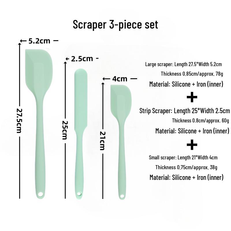 All-in-One Silicone Baking Spatula & Leveling Knife Set