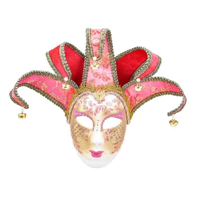 Maškarní maska Maska na celý obličej Maska na Mardi Gras Benátská maska Párty maska Jesterova maska Karnevalová maska Halloweenská maska