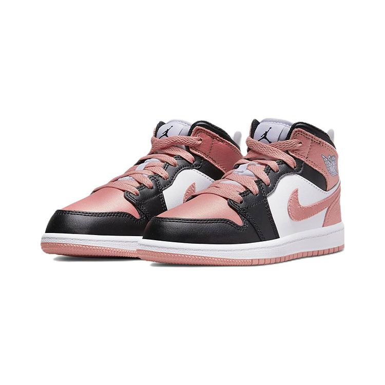 Air Jordan 1 Mid PS Bílá Světle Madder Root Dětské Tenisky Černá DM9078-108