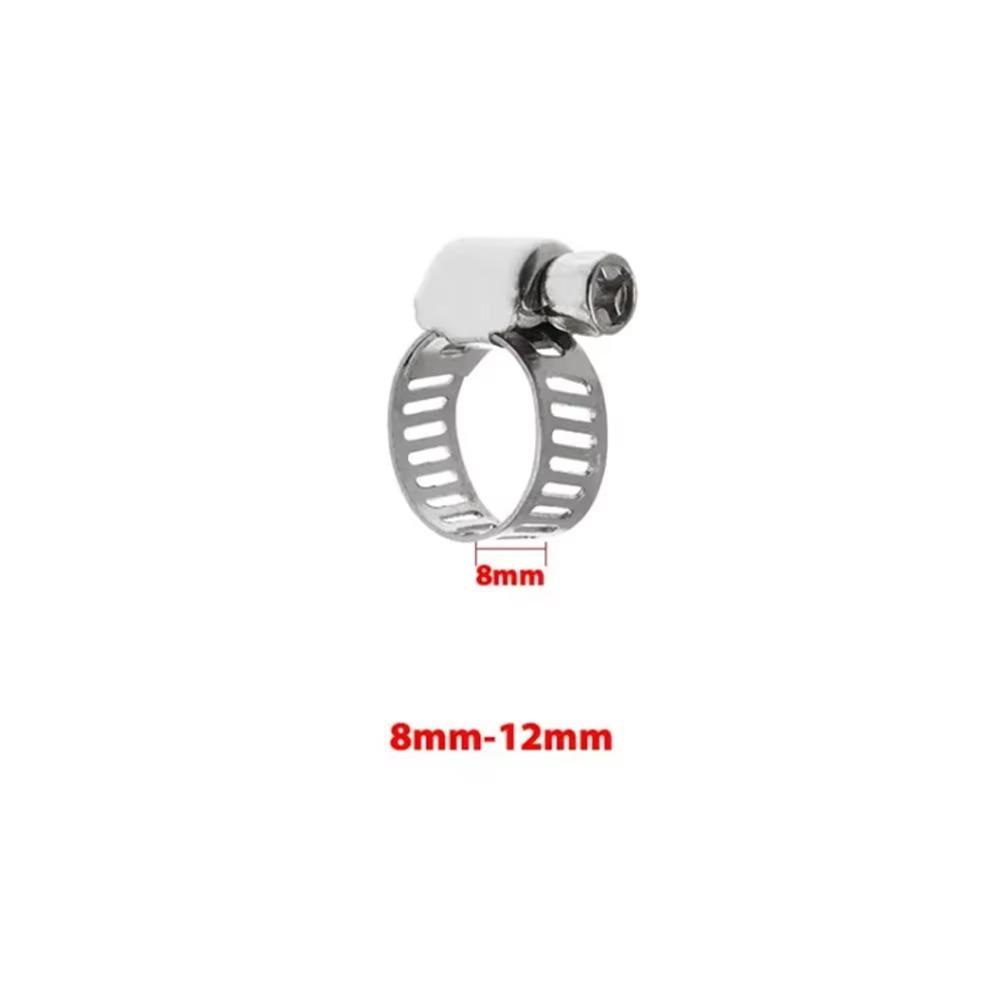 304 Stainless Steel 304 Hose Clamp Adjustable Pipe Clamp Hoop Hose Clip Clamp  Hose Connection