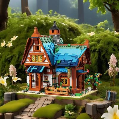European Medieval Architecture Micro Blocks Toys - Ideal for Kids' Festival Gifts, Exquisite Architectural Art with DIY Assembly