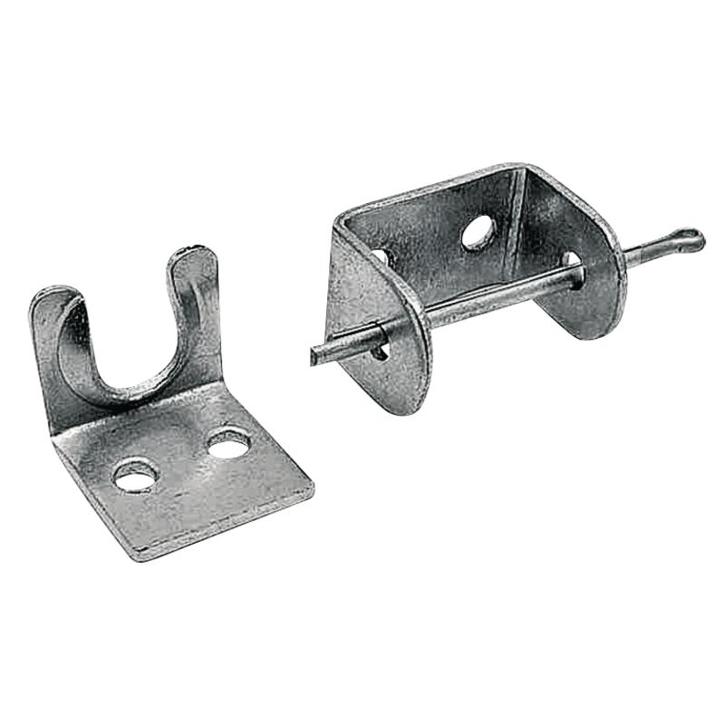 Tractor hood holder for attaching the lock and locking mechanism 23175