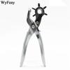 Genuine Leather Craft Tools Belt Hole Punch Plier Eyelet Puncher Revolve Sewing Machine Setter Tool Watchband Strap Household Paper Diy