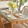 Floral Linen Placemat Tulip Spring Party Placemat Flowers Leaves Placemat Protects Table from