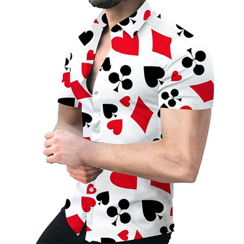 Stylish Floral Print Short Sleeve Shirt, Casual Summer Top for Men