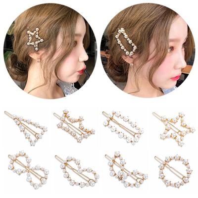Elegant Hair Styling  Headwear Barrettes Hairgrip Hair Clips Women Pearls Hairpins