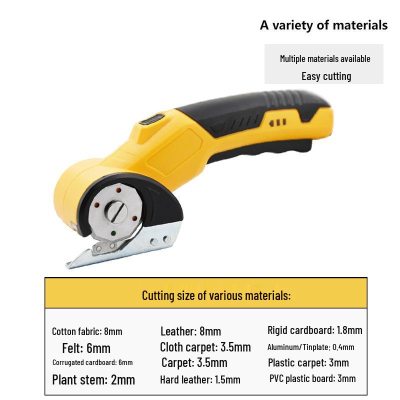 Portable Electric Rotary Cutter for Fabric and Leather