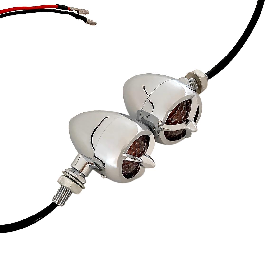 Motorcycle Custom Vintage Antique LED Tribar Turn Signal,Indicator,Turn Light