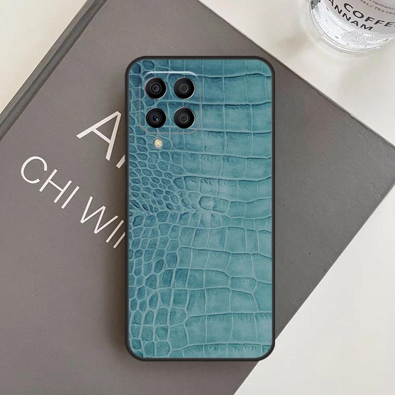 Crocodile Pattern Print Case For Samsung Galaxy M14 M34 M54 M21 M51 M12 M32 M52 M13 M23 M33 M53 M31s M30s M20 Coque