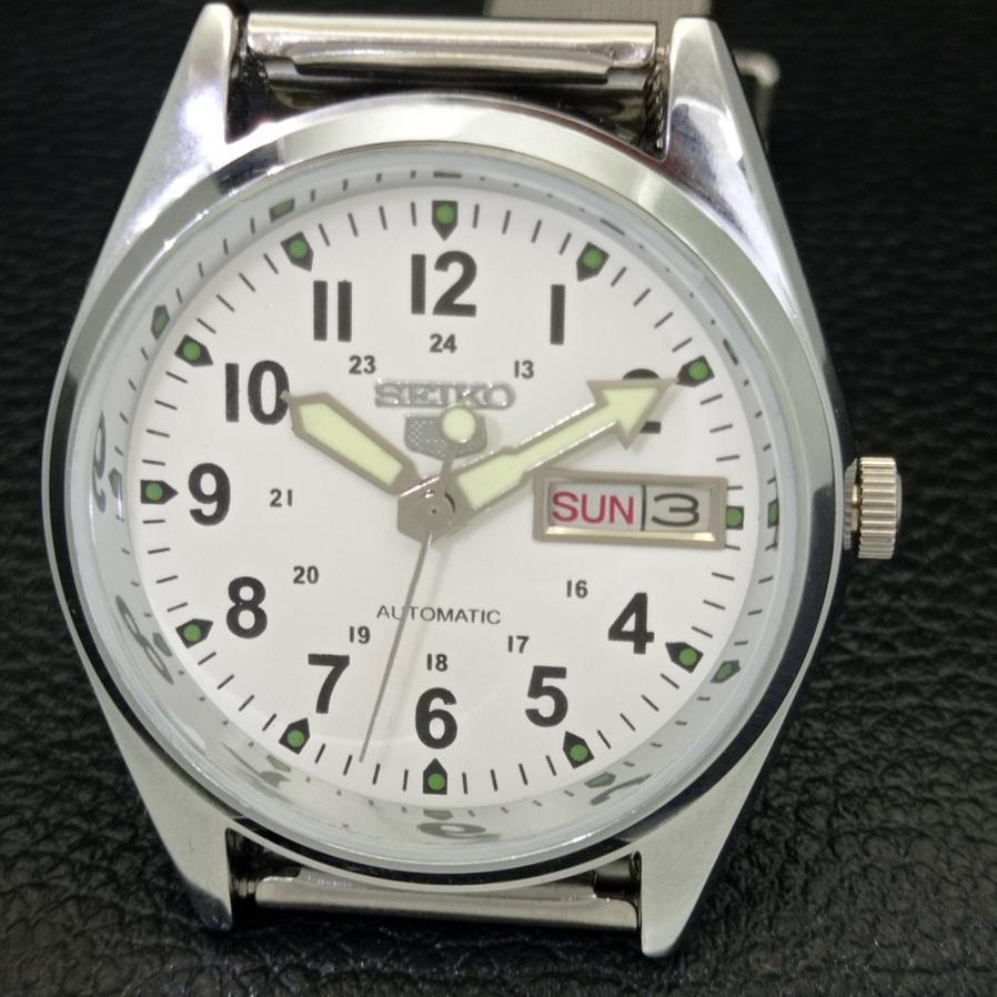 REFURBISHED SEIKO 5 AUTOMATIC 6309A JAPAN MENS WHITE DIAL WATCH a427306-2 QRL-a427306