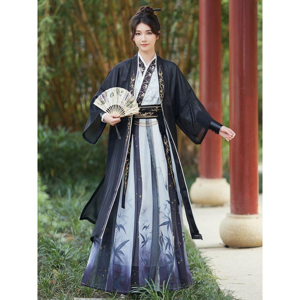 Chinese Song Dynasty Style Hanfu Embroidered Suit Chinese Ink Style Hanfu