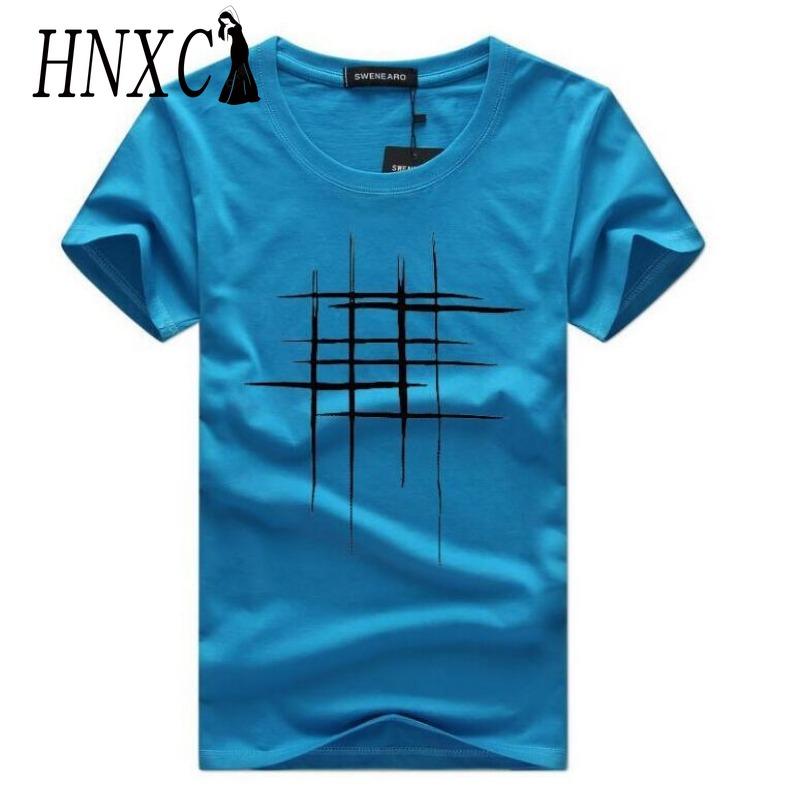 HNXC Cotton Short Sleeve T-shirt Men's Fashion Loose Half Sleeve Shirt Printed Compassionate Shirt