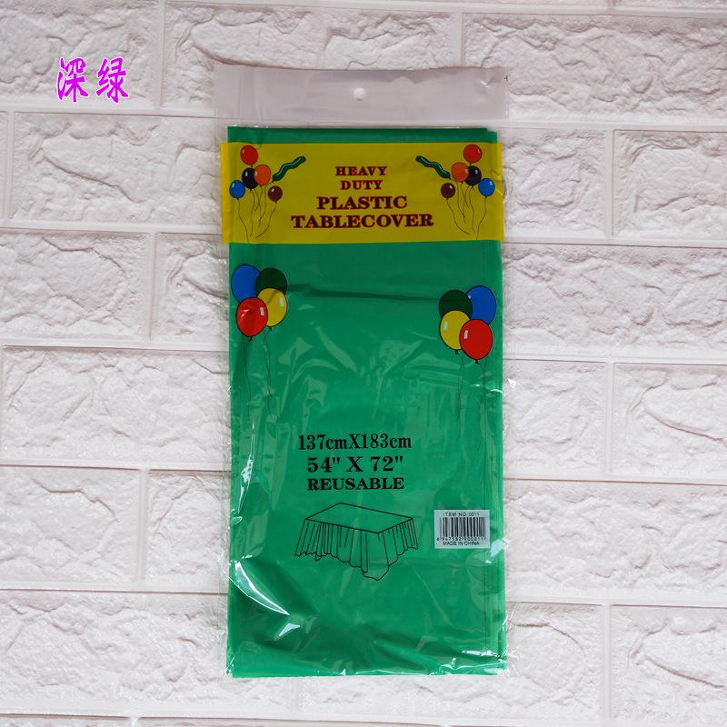 1pc Reusable Tablecloths 137x183cm BPA Free Plastic Dining Table Cover Cloth for Parties Picnic Camping Disposable Tablecloths