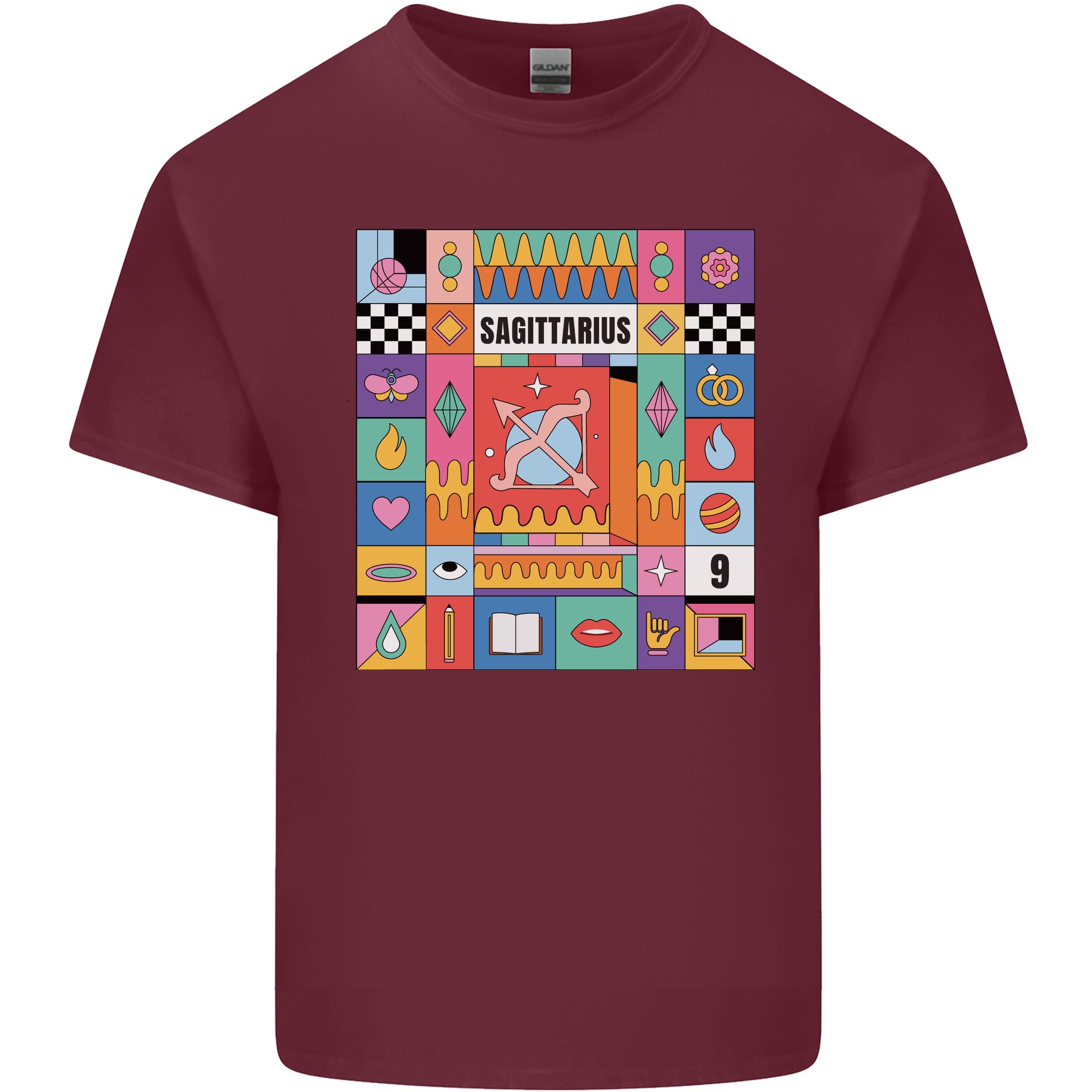 A Vibrant Sagittarius Star Sign Zodiac Unisexs Light Cotton TShirt S