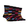 Farah Mens Stripe Crew Socks (Pack of 5)