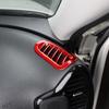 For KIA Soul -2025 Accessories Red Interior Dashboard Front Upper Air Vent Outlet Decorative Frame Cover LHD