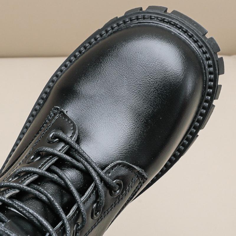 Höga barnstövlar höst och vinter Ny koreansk stil singelstövlar flickor långa stövlar