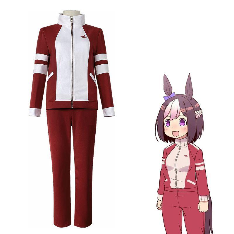 Vibrant Red Tresen College Uniform Tokai Teio Cosplay Sportswear Pretty Derby