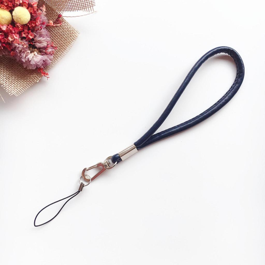 High-Quality PU Leather Unisex Phone Lanyard & Keychain Pendant