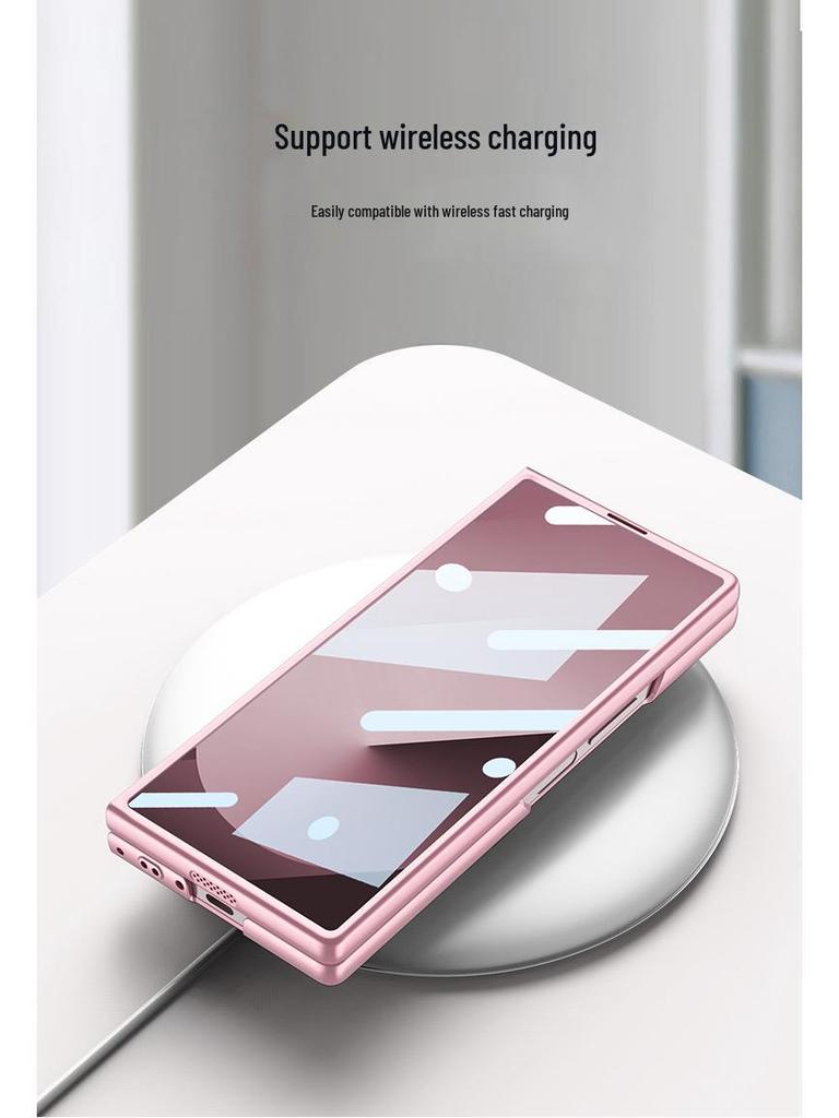 Samsung Z Fold6 Silicone Wrist Strap Case with Integrated Film