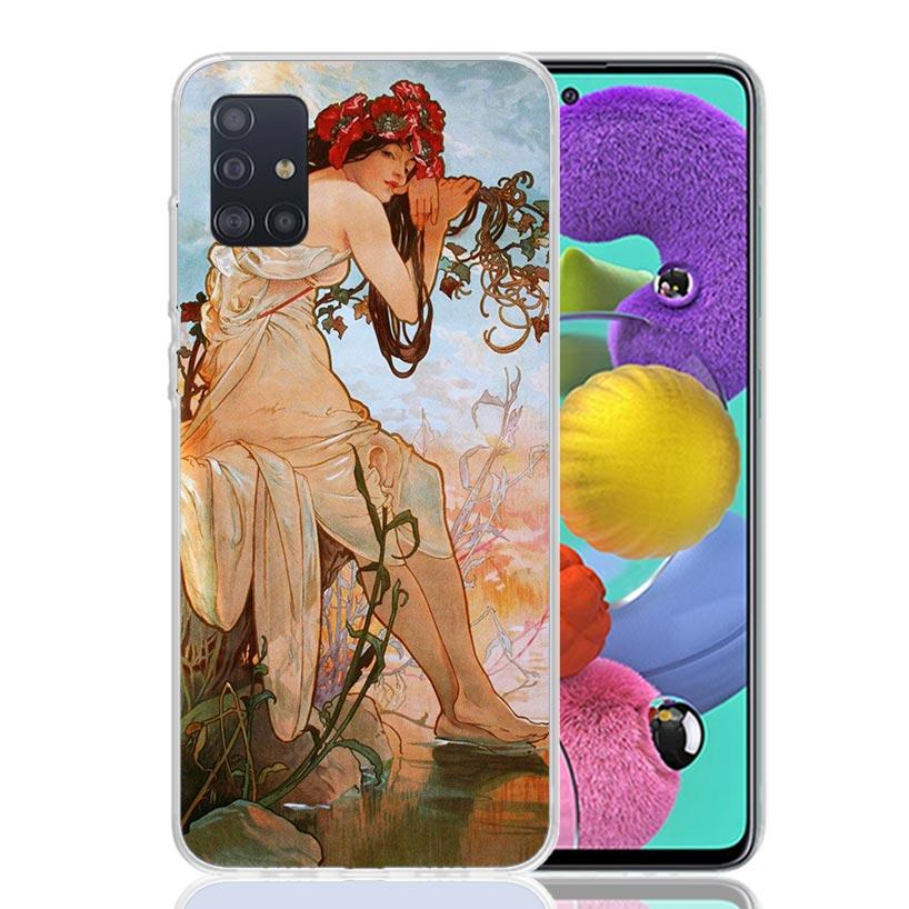 

Alfons Mucha Primavera Phone Case For Samsung Galaxy A52 A42 A32 A22 A12 A02S A72 A51 A41 A31 A21S A50S A71 A40 A30S A10S A70 Ga Samsung A51 4G