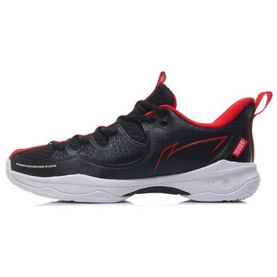 Li Ning Battle Axe III Lite Shock Absorbing Non-Slip Low-Top Badminton Shoes Unisex Shoes Black White AYTR021-2