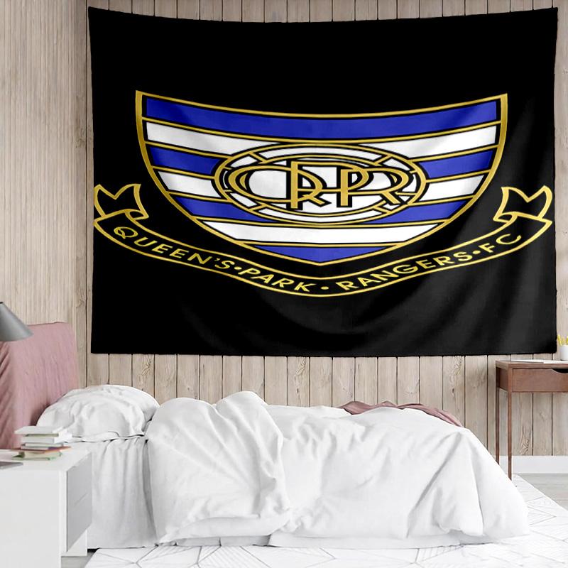 Queen's Park Rangers Crest Tapestry, Unique Design Tapestry, Suitable for Bedroom,Livingroom, Playroom,Heartwarming Fan Holiday Gifts