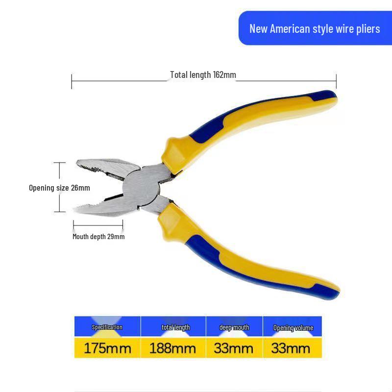 Tiger Multifunctional Needle Nose Pliers: Industrial Grade Wire Cutters and Strippers for Electricians