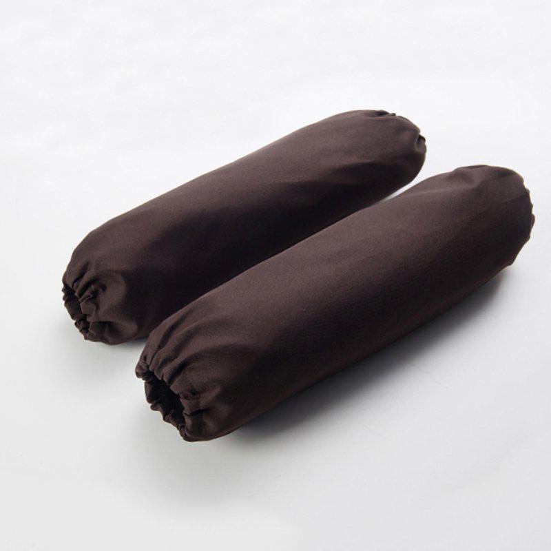 Thick Wear-Resistant Waterproof PU Leather Arm Sleeves for Adults - Oil-Proof Dishwashing and Kitchen Cuffs, Plus Size Available.