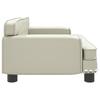 Cream Children's Sofa 70x45x30 Cm Faux Leather