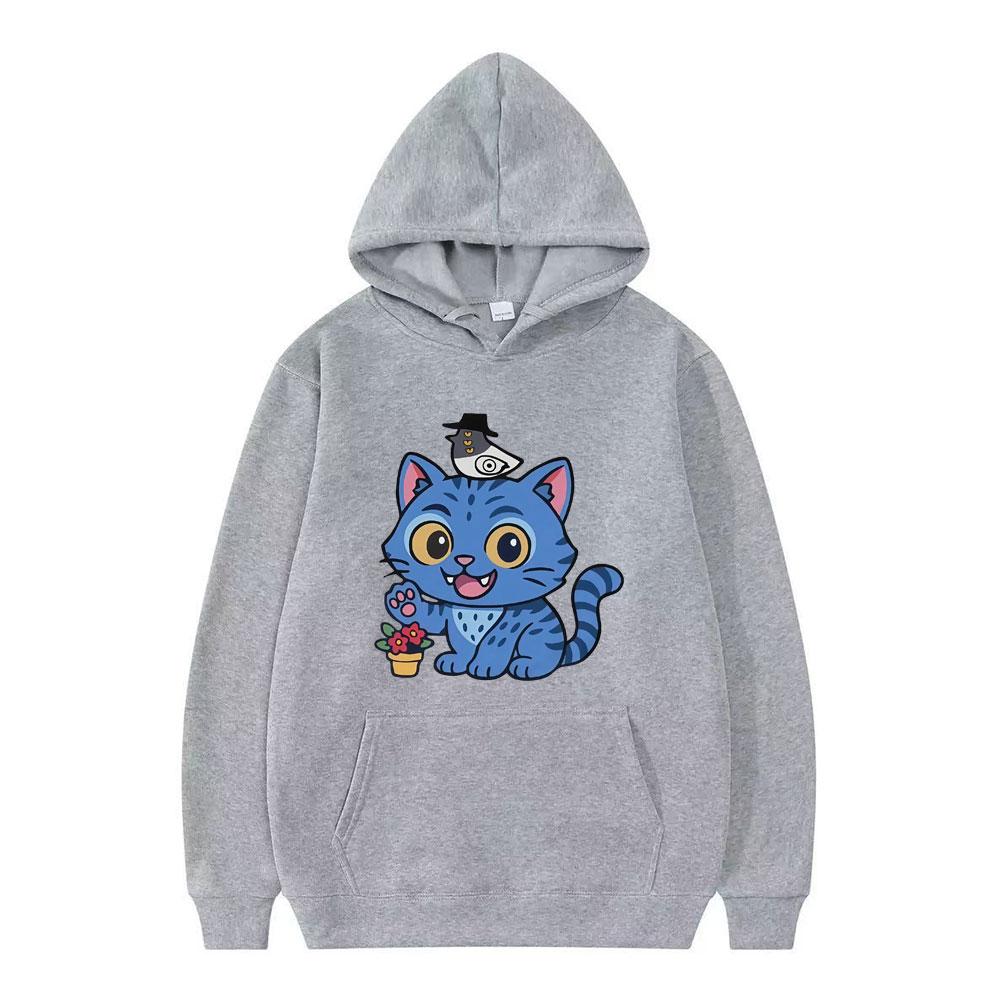 Kpop Demon Hunter Funny Cat Cute Graphic Tracksuit Men Women Fashion Oversized Winter Long Sleeves Casual Aesthetics Pullover