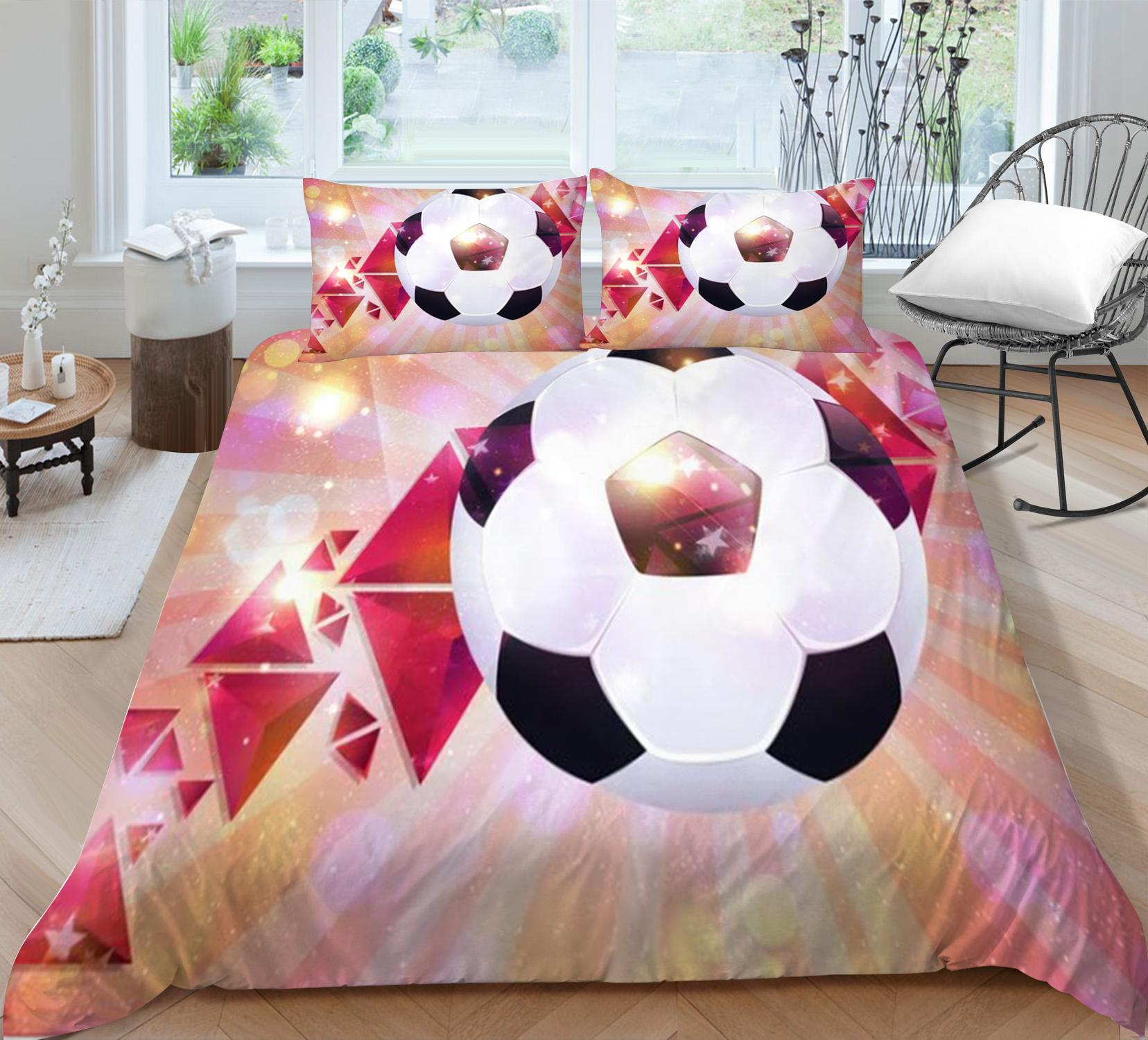 

Главная Постельное белье 2/3 шт Пододеяльник Комплект для спальни Кровати Одеяла Чехлы 3D Футбол Мальчики Подростки Постельное белье Комплект Наволочка Single 135x200cm