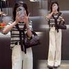 Womens Casual Suit With Cotton Wool Fabric For Spring Fashion